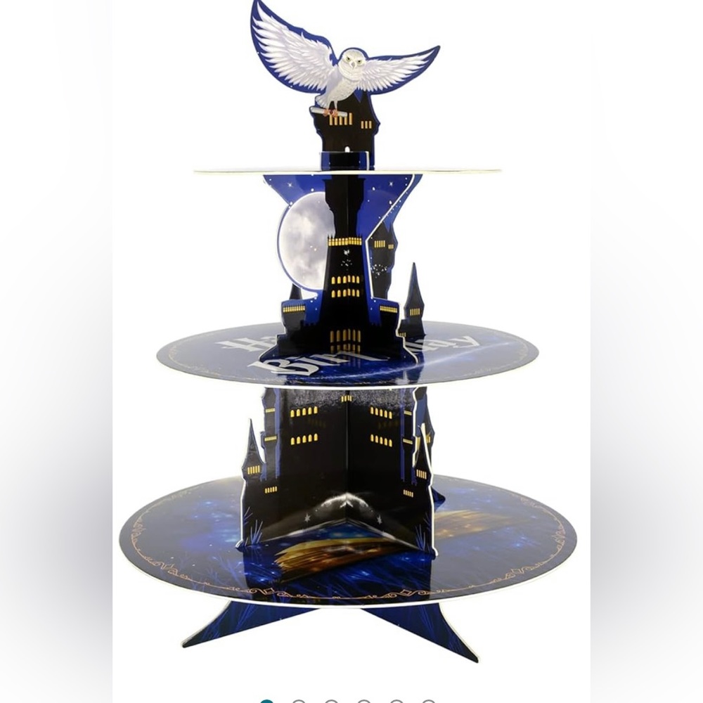 KALEFO Magical Wizard‎ 3 Tier Cupcake Stand